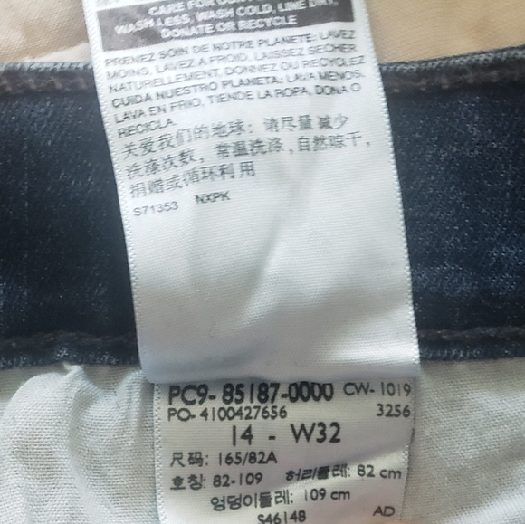 Signature Levi Denim Jeans Womens Sz 14 - Picture 7 of 8